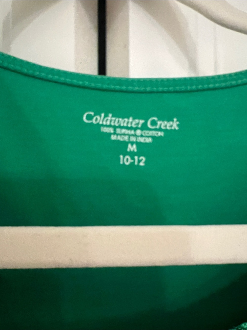 Coldwater Creek Emerald Green Scoop-Neck Embellished Top - Picture 4 of 6